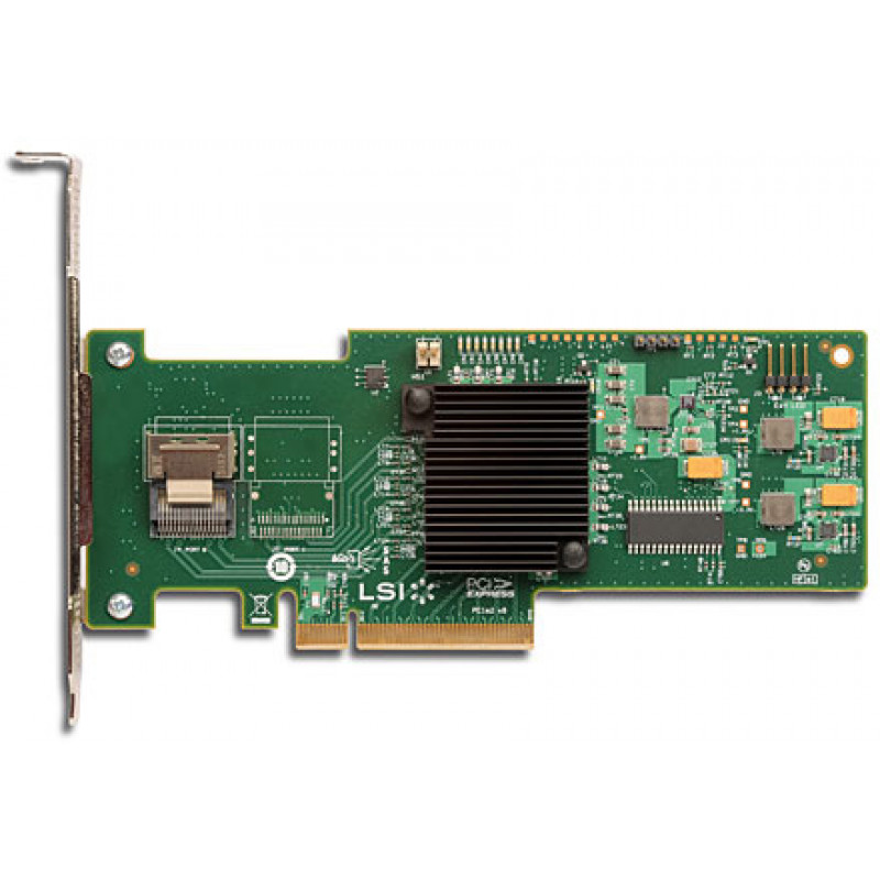 Used RAID controller LSI MegaRAID SAS 9240-4i, SAS, PCI-e x8, 6GB/S, 1x SFF-8087 (mini SAS)