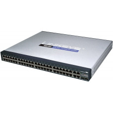 БУ Коммутатор Cisco SB SF300-48P, 48 PoE x 10/100 + 2 x combo Gigabit SFP + 2 x 10/100/1000