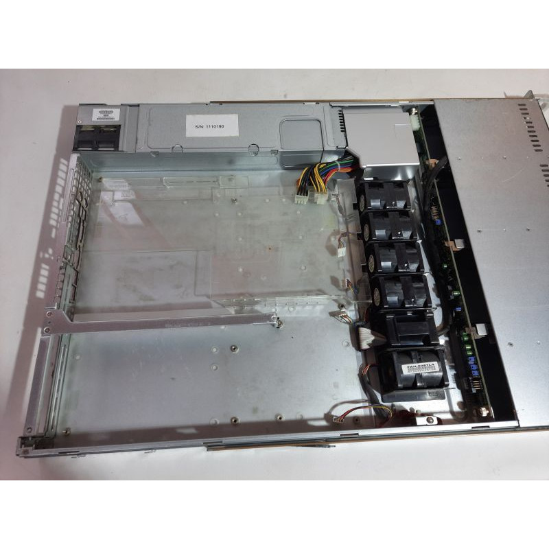 Used 1U Supermicro CSE-815 (4x3.5") server case with 560W power supply (PWS-561-1H)