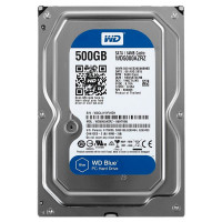 Used Hard drive 500 GB Western Digital (for PC, 3.5", 5400 rpm, 64 MB, SATAIII, WD5000AZRZ)
