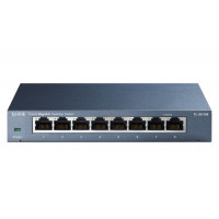 БУ Комутатор некерований TP-LINK TL-SG108, 8 x Gigabit Ethernet (10/100/1000 Мбіт/с)