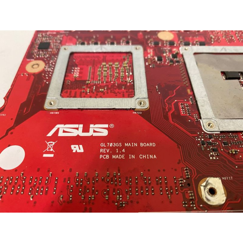 БУ Материнська плата для ноутбука Asus Rog GL703G (GL703GS rev. 1.4) НЕ РОБОЧА
