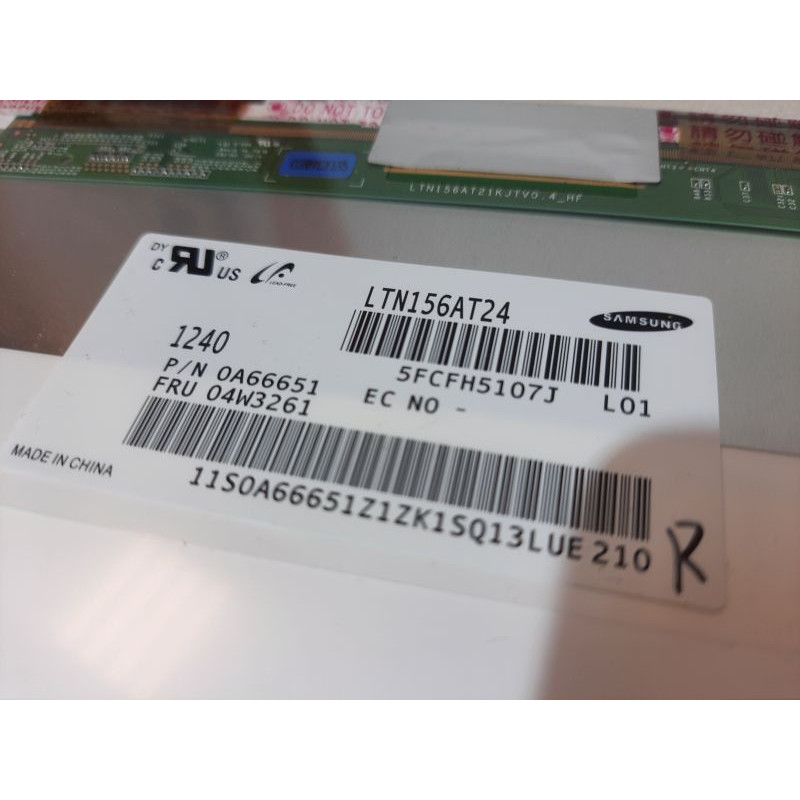 БУ Матриця (дисплей) 15.6" Samsung LTN156AT24-L01 (LED, 1366 * 768, 40pin, зліва внизу, глянцева)
