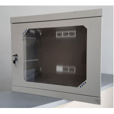 Used Wall-mounted cabinet 9U 570x510x450 CSV, plexiglass doors (945-A-ShN)