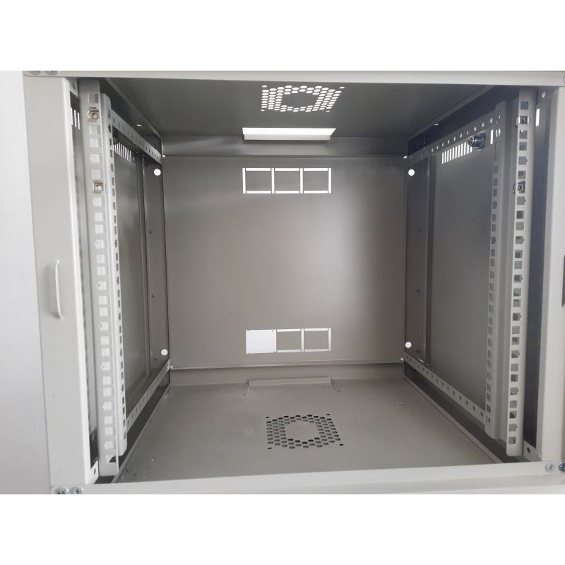 Used Wall-mounted cabinet 9U 570x510x450 CSV, plexiglass doors (945-A-ShN)