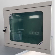 Used Wall-mounted cabinet 9U 570x510x575 CSV, plexiglass doors (958-A-ShN)