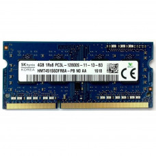 Used RAM 4 GB, SODIMM DDR3L, SK hynix (for laptops, 1600 MHz, 1.35 V, CL11, HMT451S6D