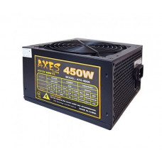 БУ Блок питания 450 Вт AXES (DTS), 24+4+4 pin, питание видеокарты - 2x6pin, 120 мм, ATX, ATX-450A