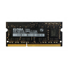 Used RAM 4 GB, SODIMM DDR3L, Elpida (for laptops, 1600 MHz, 1.35 V, CL11, EBJ40UG8EFU