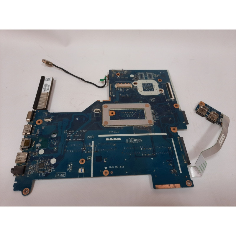 Used Motherboard for HP 250 G3 laptop (i3-4005U, power cable, additional USB, radiator)