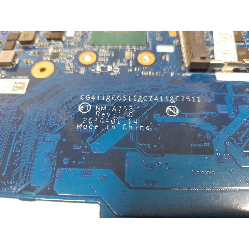 Used Motherboard for Lenovo 310-15ISK laptop (NM-A752 Rev: 1.0, i3-6006U, 4Gb DDR4) NOT WORKING