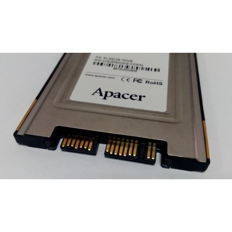 Used SSD drive Apacer 32GB (1.8", MLC, 260/215 MB/s, SAFD-18PM) adapter for 2.5"