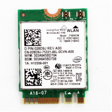 БУ WIFI Модуль NGFF Intel Dual Band Wireless-AC 3160 (433 Мбит/с, 2,4/5 ГГц, Bluetooth 4.0)