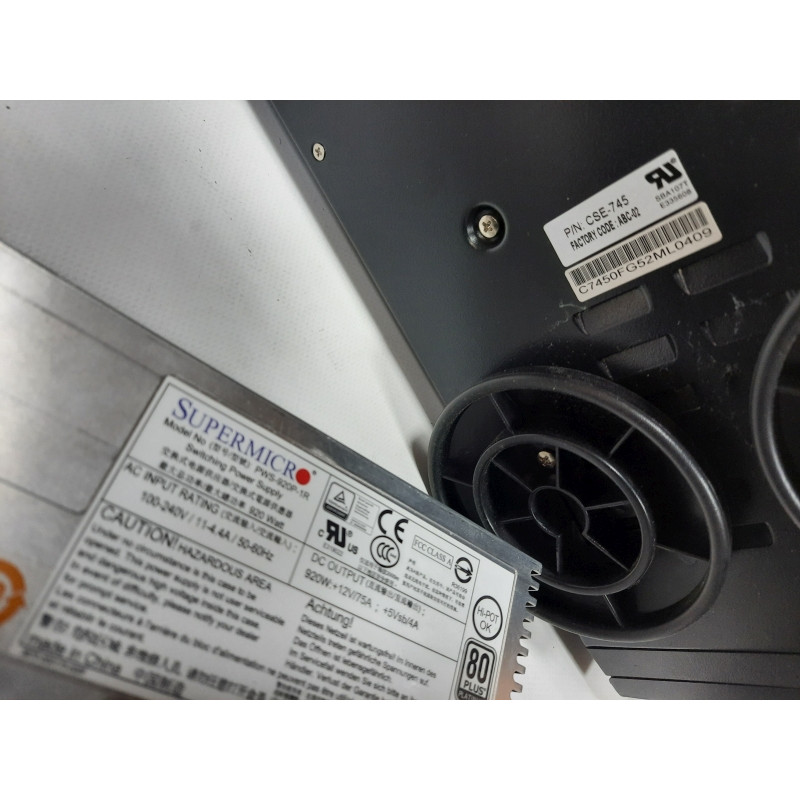 Case for server 4U Supermicro CSE-745TQ-920B, 437x648x178mm, EATX, 8x3.5", 3x5.25", 2x920W