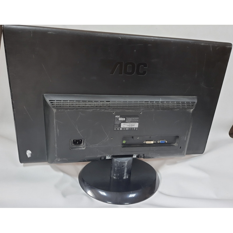 Уцінка! БУ монітор 23.6 " LED TN, AOC E2450SWDAK, FullHD, VGA, DVI, AUDIO (подряпини)