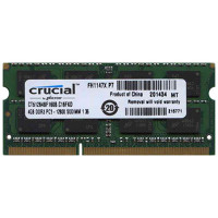 БУ Оперативна пам`ять 4 ГБ, DDR3L, для ноутбуків, Crucial (1600 МГц, 1.35 В, CT51264BF160B.C16FKD)