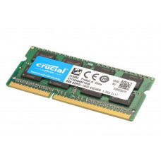 Used RAM 8 GB, SODIMM DDR3L, Crucial (for laptops, 1600 MHz, 1.35 V, CL11, CT102464BF