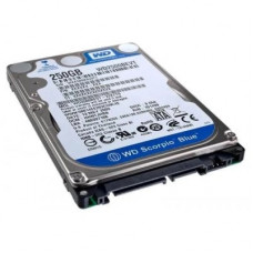 Used Hard Drive 250 GB Western Digital (2.5", 5400 rpm, 8 MB, SATAII, WD2500BEVT)