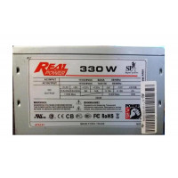 БУ Блок живлення 330 Вт RealPower, 20+4 pin, живлення відеокарти - Ні, 80 мм, ATX, CG-330 AR01