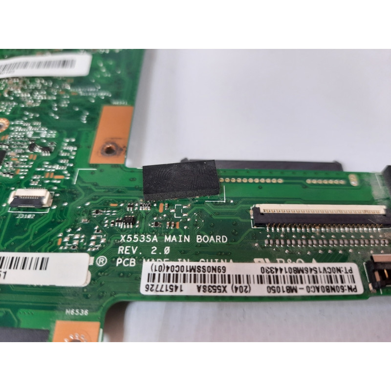 БУ Материнська плата для ноутбука Asus X553SA REV 2.0 (Pentium N3050, DDR3)