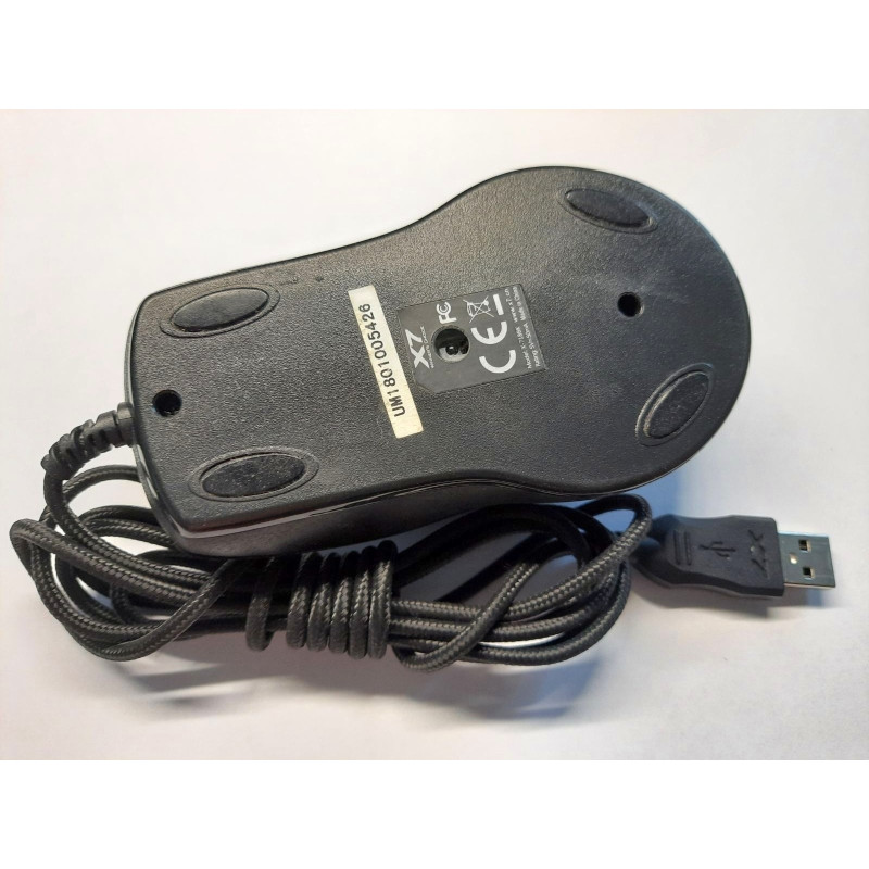 Used wired mouse A4Tech X-718BK, 3200dpi, 7 BUTTONS, USB