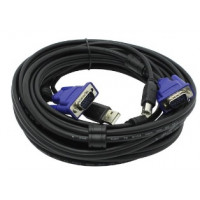 Used Cable for KVM switch D-Link DKVM-CU5, VGA to VGA, USB BM to AM