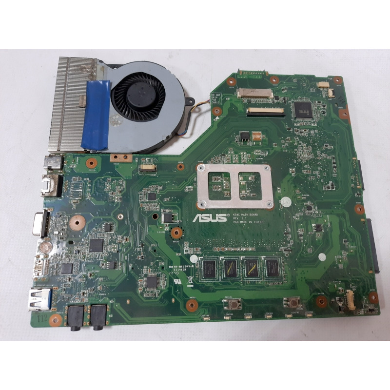 БУ Материнская плата для ноутбука Asus X54C (K540C REV 2.1, X54C-SX006D, Celeron B800, 2Gb DDR3)
