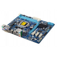 БУ Материнская плата s1155, Gigabyte GA-H61M-D2-B3 (2xDDR3, Intel H61, PCI-Ex16x1, VGA, DVI, microAT