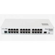 БУ Коммутатор управляемый Mikrotik CRS125-24G-1S-IN, Layer 3, 24x Gigabit, SFP, Console, USB, LCD