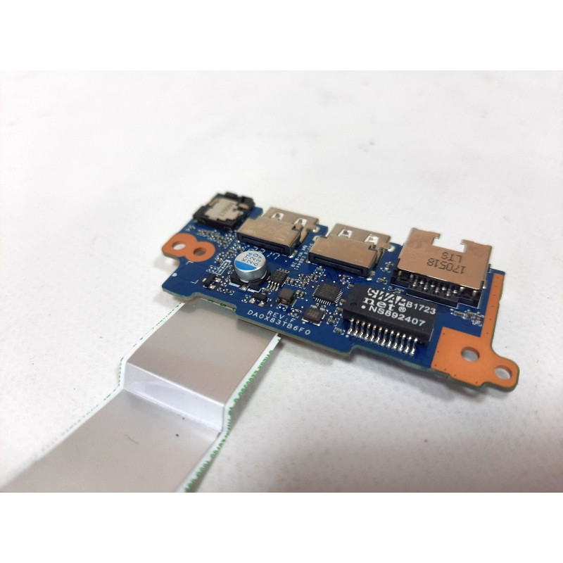 Used Original Audio, LAN, USB board HP ProBook 470 G4 with cable (DA0X83TB6F0 REV: F)
