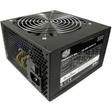 Used Power supply 500 W Cooler Master, 24+4+4 pin, video card power supply – 1x6pin, 120 mm, ATX, RS-500