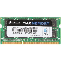 БУ Оперативна пам`ять 8 ГБ, DDR3, для ноутбуків, Corsair (1333 МГц, 1.5 В, CL11, CMSA16GX3M2A1333C9)