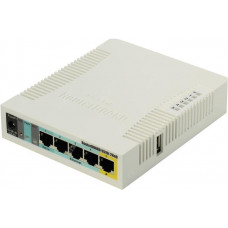 БУ Маршрутизатор MikroTik RB951Ui-2HnD, Wi-Fi Мбит/с (2.4 ГГц) 5 x 100 Мбит/с, USB, PoE в