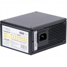 Used Mini 400 W Vinga power supply, 24+4 pin, video card power supply - No, 80 mm, mATX, VmPS-400-120