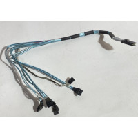 БУ Кабель Supermicro CBL-0097L-02, mini SAS to 4 x SATA 0.5m (SFF-8087 to SATA)