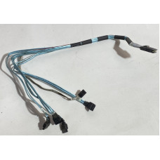 БУ Кабель Supermicro CBL-0097L-02, mini SAS to 4 x SATA 0.5m (SFF-8087 to SATA)
