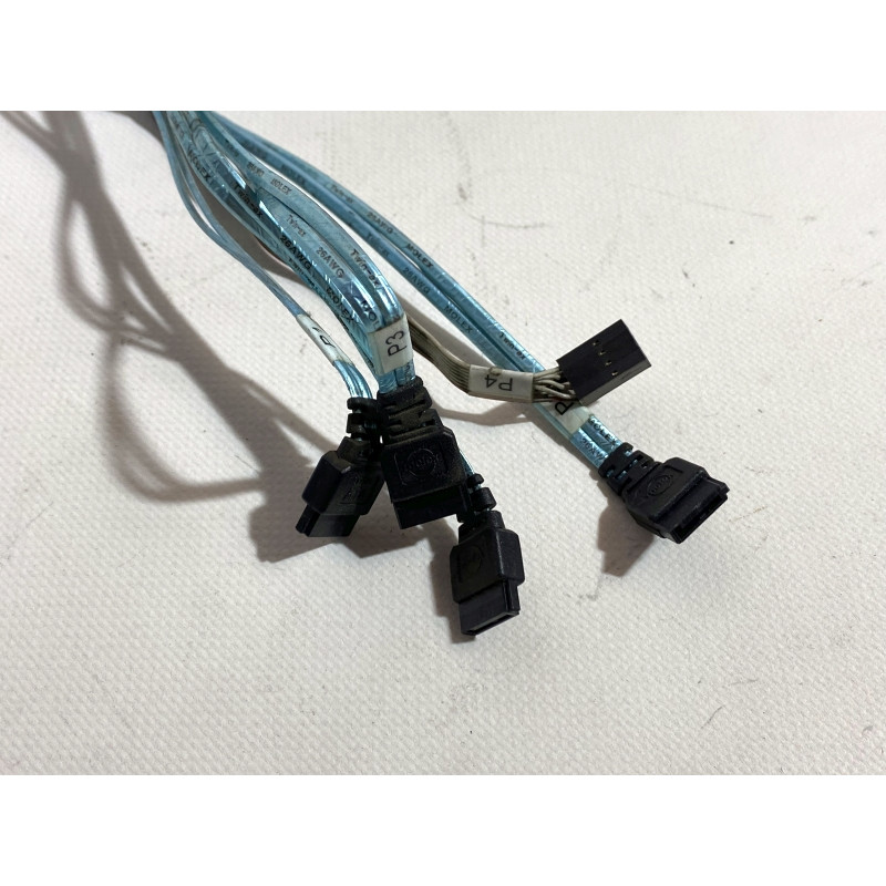 БУ Кабель Supermicro CBL-0097L-02, mini SAS to 4 x SATA 0.5m (SFF-8087 to SATA)