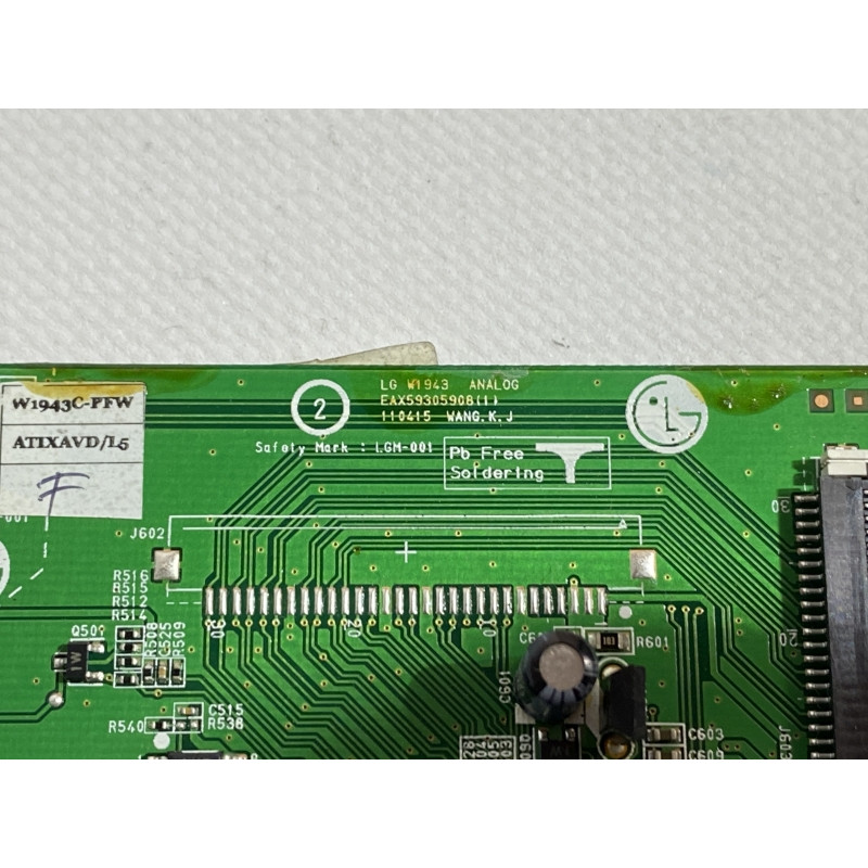 Control board for LG W1943C-PF monitor (EAX59305908)