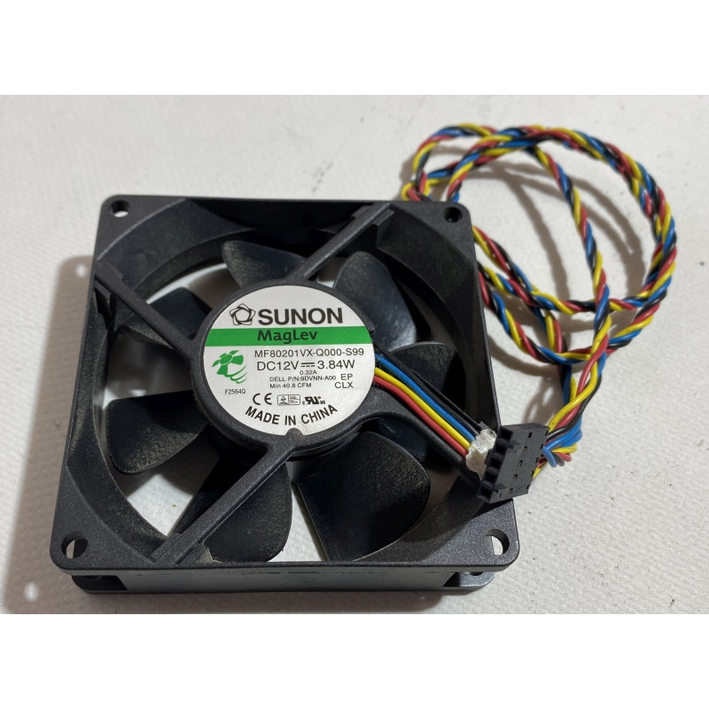 Used Case Fan Sunon MagLev MF80201VX-Q000-S99 (12v 0.32a, 4pin, 80x80x20)