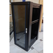 Used Floor standing cabinet 27U 600X900 Master Group, glass/blank door, on legs!!! no sidewall!