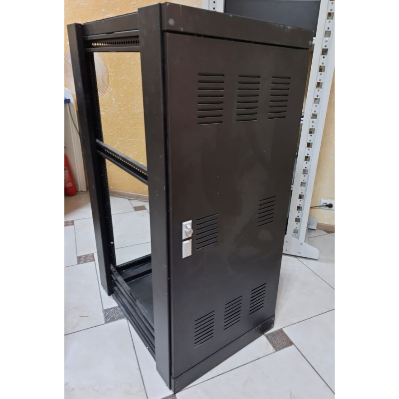 Used Floor standing cabinet 27U 600X900 Master Group, glass/blank door, on legs!!! no sidewall!