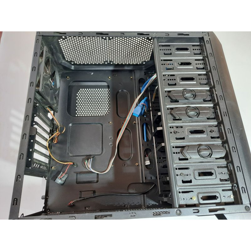 Aerocool PGS VS-92 Black Edition Case, 455x460x200, without PSU (bottom) ATX