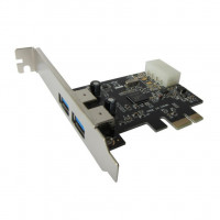 БУ Контролер Dynamode USB 3.0, 2 порти, PCIe x1 (USB30-PCIE-2)