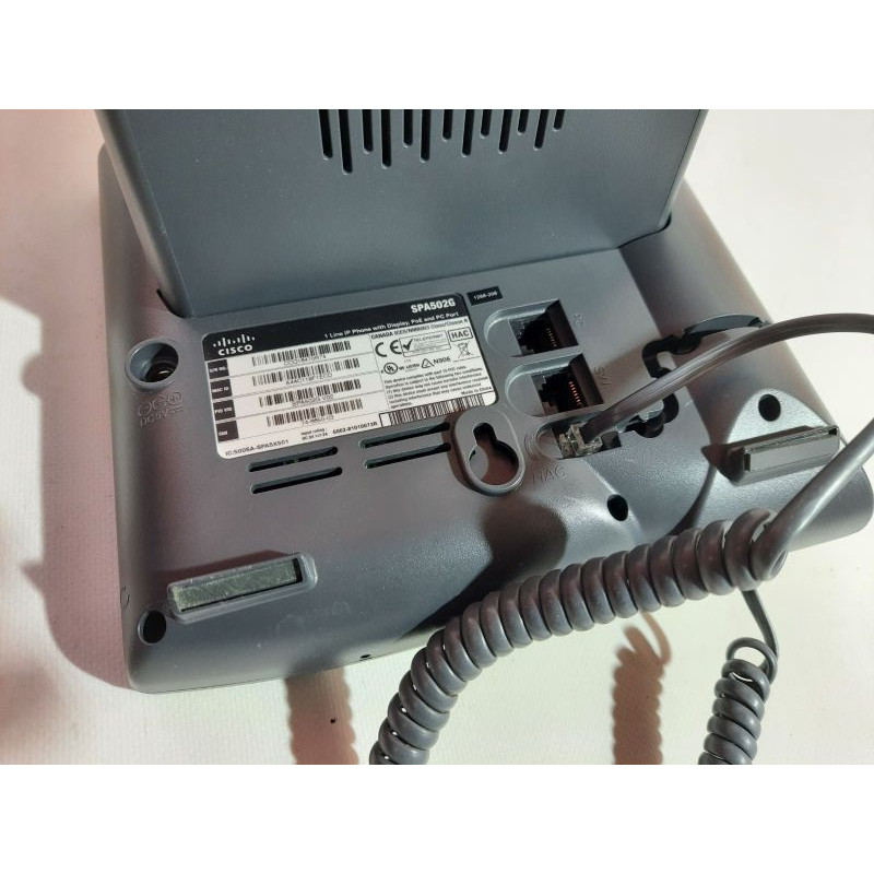 БУ IP-телефон Cisco SPA502G, 1 линия, коммутатор 2-порта 100mbps, поддержка PoE (V02)