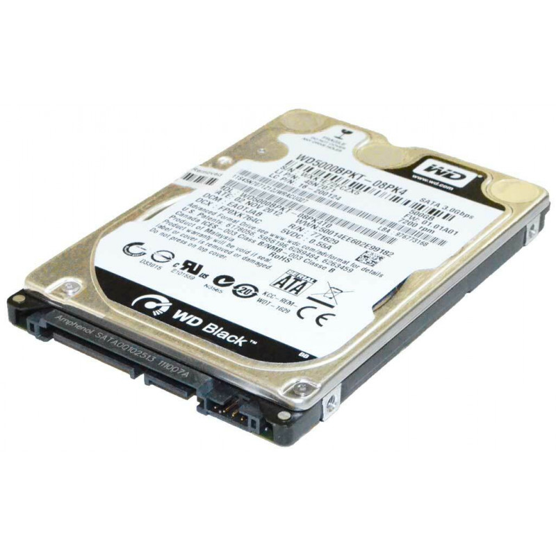 Used Hard Drive 500 GB Western Digital (2.5", 7200 rpm, 16 MB, SATAII, WD5000BPKT)