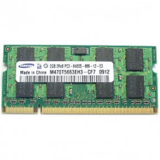 БУ Оперативна пам`ять 2 ГБ, DDR2, для ноутбуків, Samsung (800 МГц, 1.8 В, CL6, M470T5663EH3-CF7)