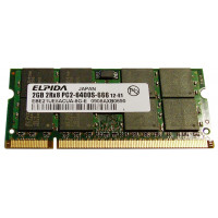 Used RAM 2 GB, DDR2, for laptops, Elpida (800 MHz, 1.8 V, CL6, EBE21UE8ACUA-8G-E)