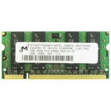БУ Оперативная память 2 ГБ, DDR2, для ноутбуков, Micron (667 МГц, 1.8 В, CL6, MT16HTF25664HY-667E1)