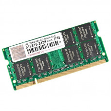 БУ Оперативна пам`ять 2 ГБ, DDR2, для ноутбуків, Transcend (800 МГц, 1.8 В, CL6, JM800QSU-2G)