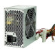 БУ Блок питания 400 Вт Qube, 24+4pin, питание видеокарты - Нет, 120 мм, ATX, QBF ATX 400W-12